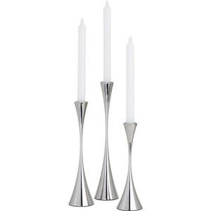 NEW! C&B Stainless Steel Arden Candlesticks by Robert Weldon, Set of 3